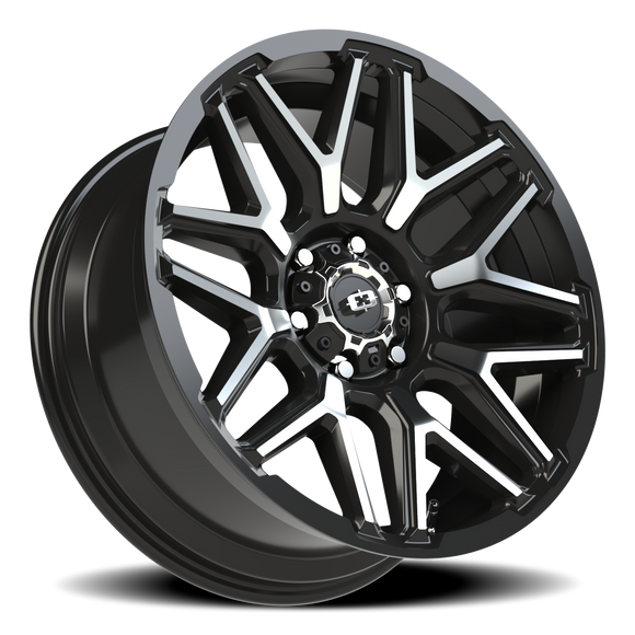 20X9 Vision 305 Rekluse Gloss Black Machined Face 6x139.7 6x5.5 ET-12 CB106.2