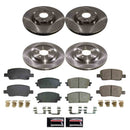 PowerStop OE Stock Replacement Low-Dust Ceramic Brake Pad and Rotor Kit