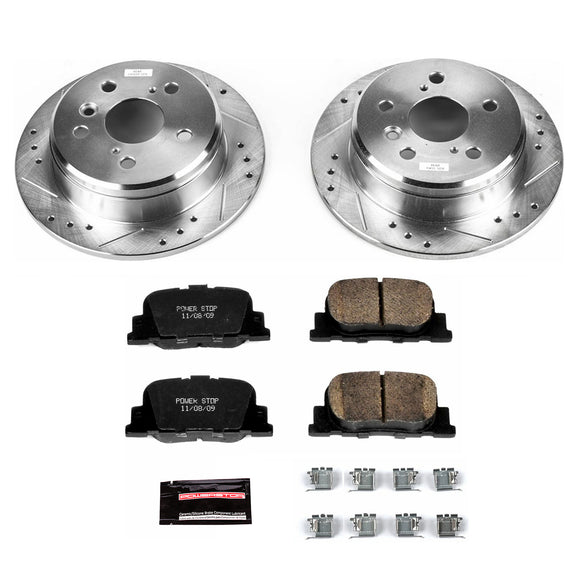 PowerStop Z23 Daily Driver Carbon-Fiber Ceramic Brake Pad and Drilled & Slotted