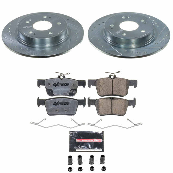 Z26 Street Performance Ceramic Brake Pad and Drilled & Slotted Rotor Kit