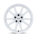 17x8.5 Motegi MR162 Zentoku Gloss White 5x114.3 ET45 CB72.56 Wheel Rim