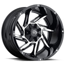 20x12 Vision 422 Prowler Gloss Black Machined Face 5x139.7 ET-51 CB108-2