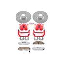PowerStop Z26 Street Performance Ceramic Brake Pad, Drilled Slotted Rotor, and C