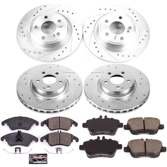 PowerStop Z23 Daily Driver Carbon-Fiber Ceramic Brake Pad and Drilled & Slotted
