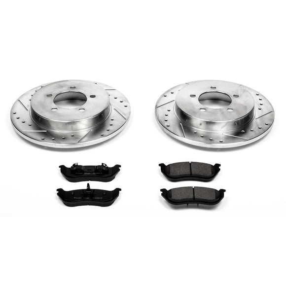 PowerStop Z23 Daily Driver Carbon-Fiber Ceramic Brake Pad and Drilled & Slotted