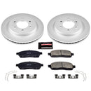 PowerStop Genuine Geomet Coated Rotor and Low-Dust Ceramic Brake Pad Kit