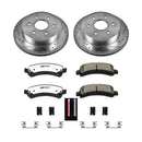 PowerStop Z36 Carbon-Fiber Ceramic Brake Pad with Drilled and Slotted Rotor Kit
