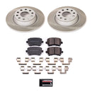 PowerStop Semi-Coated Rotor and Low-Dust Ceramic Brake Pad Kit