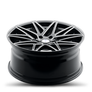 20x9 Sapphire Luxury Alloys SX05-05 Gloss Black and Milled 5x114.3 ET35 Wheel