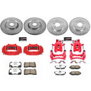 PowerStop Z26 Street Performance Ceramic Brake Pad, Drilled Slotted Rotor, and C