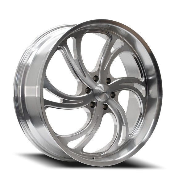 24x9 Corsart Argon 6 Brushed Milled Left Side 6x135 ET24 Wheel