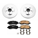 PowerStop Genuine Geomet Coated Rotor and Low-Dust Ceramic Brake Pad Kit