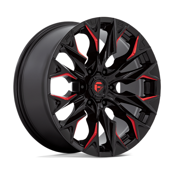 20x9 Fuel Off-Road D823 Flame Gloss Black Milled with Candy Red 6x135 ET20 Wheel