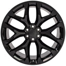24" Replica CV98B fits Chevy Silverado 24x10 Gloss Black