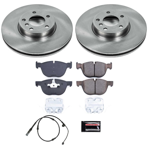 PowerStop OE Stock Replacement Low-Dust Ceramic Brake Pad and Rotor Kit