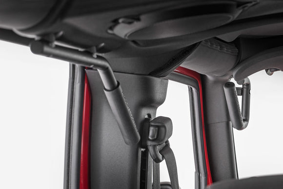 Rough Country Black Steel Grab Handle Kit for Jeep Wrangler JK 07-18
