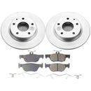 PowerStop Genuine Geomet Coated Rotor and Low-Dust Ceramic Brake Pad Kit