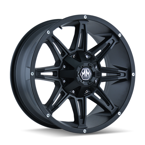 18x9 Mayhem Rampage Black-Matte Wheel/Rim 5x114.3 8090-8956MB18