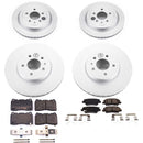 PowerStop Genuine Geomet Coated Rotor and Low-Dust Ceramic Brake Pad Kit