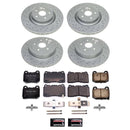 PowerStop Genuine Geomet Coated Rotor and Low-Dust Ceramic Brake Pad Kit