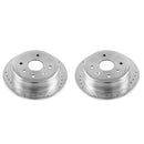 PowerStop Evolution Drilled Slotted Rotors Pair Rear For Suzuki Forenza