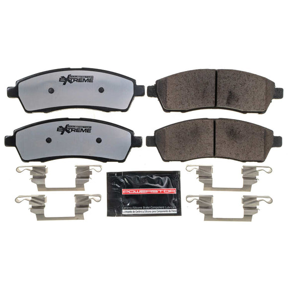 PowerStop Z36 Truck And Tow Carbon-Fiber Ceramic Brake Pads With Hardware
