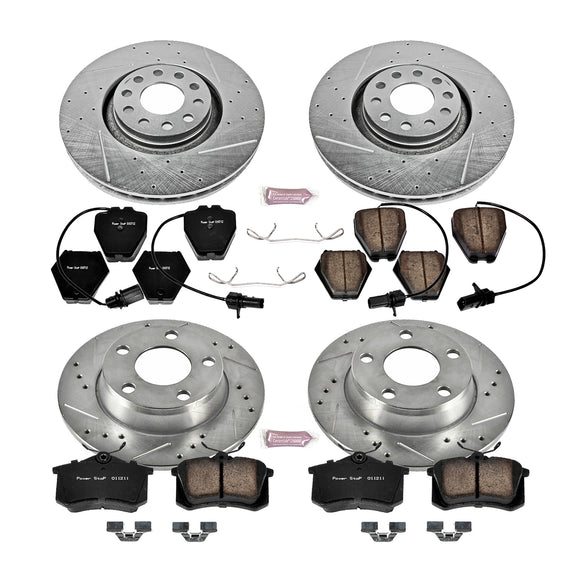 PowerStop Z23 Daily Driver Carbon-Fiber Ceramic Brake Pad and Drilled & Slotted