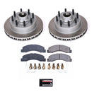PowerStop Semi-Coated Rotor and Low-Dust Ceramic Brake Pad Kit