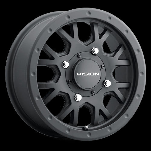 15x6 Vision GV8 Invader Satin Black 4x110 ET38 Wheel Rim