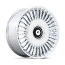 22X9 Asanti Black ABL-40 Tiara Chrome 5X112 5X120 ET27 Wheel Rim-1