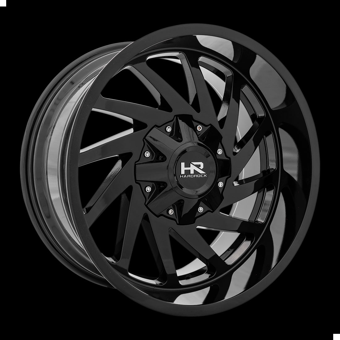 20x10 Hardrock Crusher Gloss Black 6x135/139.7 ET-19 wheel/rim