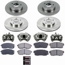 PowerStop OE Stock Replacement Low-Dust Ceramic Brake Pad, Rotor and Caliper Kit