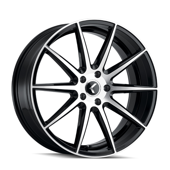18x8 Kraze Cosmos Gloss Black Machined 5x120 ET40 CB74.1 Wheel Rim