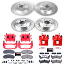 PowerStop Z23 Daily Driver Carbon-Fiber Ceramic Pads Drilled & Slotted Rotor & C