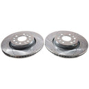 PowerStop Evolution Drilled Slotted Rotors Pair Front For Ram 1500