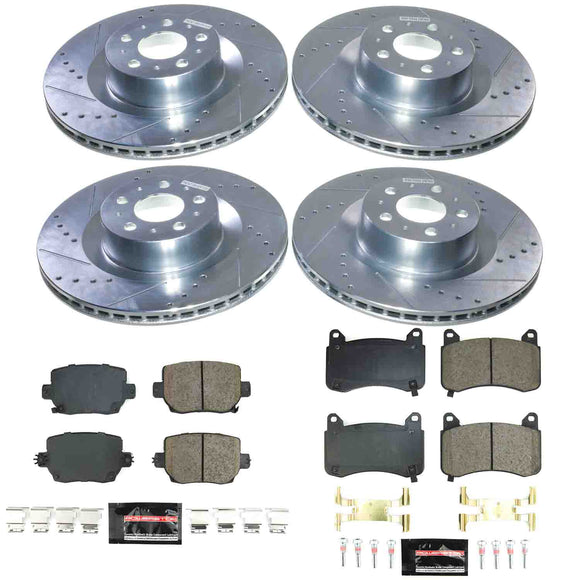 Z23 Daily Driver Carbon-Fiber Ceramic Brake Pad and Drilled & Slotted Rotor Kit