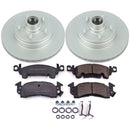 PowerStop Genuine Geomet Coated Rotor and Low-Dust Ceramic Brake Pad Kit