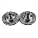 PowerStop Evolution Drilled And Slotted Rotors Pair Front For Pontiac Firebird
