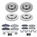 PowerStop OE Stock Replacement Low-Dust Ceramic Brake Pad and Rotor Kit