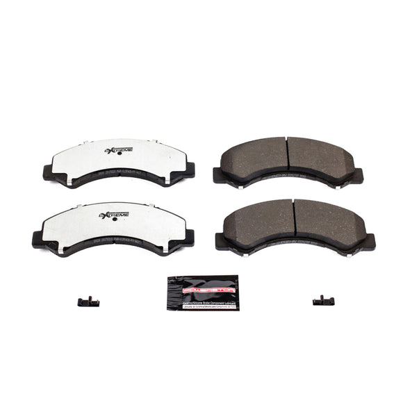 PowerStop Z36 Truck And Tow Carbon-Fiber Ceramic Brake Pads With Hardware