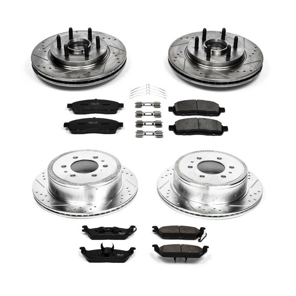 PowerStop Z23 Daily Driver Carbon-Fiber Ceramic Brake Pad and Drilled & Slotted