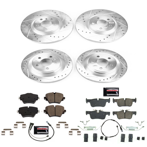 PowerStop Z23 Daily Driver Carbon-Fiber Ceramic Brake Pad and Drilled & Slotted