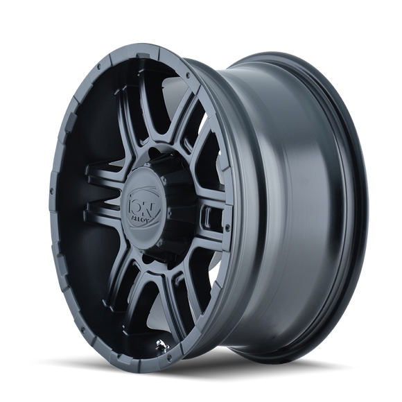 17x8 Ion 179 Matte Black 5x127 ET10 CB83.82 Wheel Rim