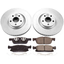 PowerStop Genuine Geomet Coated Rotor and Low-Dust Ceramic Brake Pad Kit