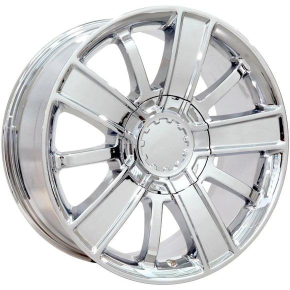 20" Replica Wheel CV77 Fits Chevrolet Rim 20x9 Chrome Wheel