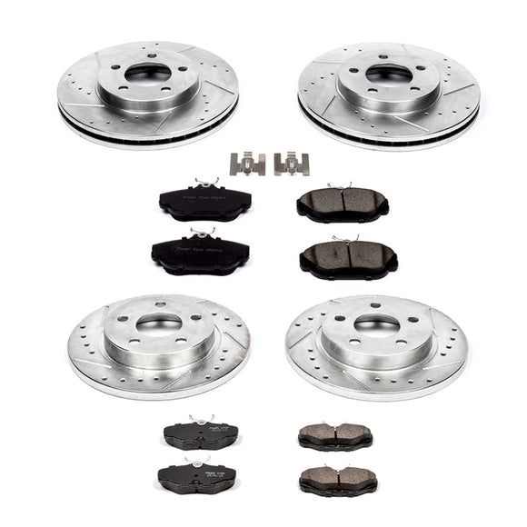 PowerStop Z23 Daily Driver Carbon-Fiber Ceramic Brake Pad and Drilled & Slotted