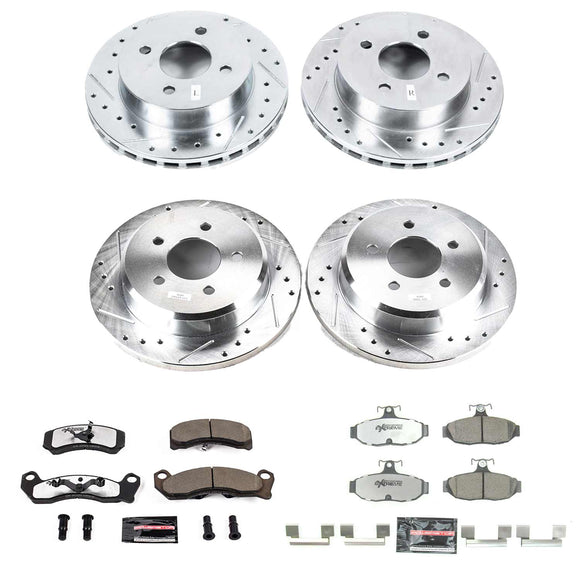 PowerStop Z26 Street Performance Ceramic Brake Pad and Drilled & Slotted Rotor K