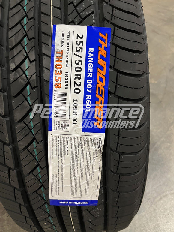 Thunderer Ranger 007 R601 Tire 255/50R20 109H BSW XL 2555020 255 50 20