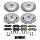 PowerStop Semi-Coated Rotor and Low-Dust Ceramic Brake Pad Kit