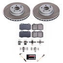 PowerStop Semi-Coated Rotor and Low-Dust Ceramic Brake Pad Kit